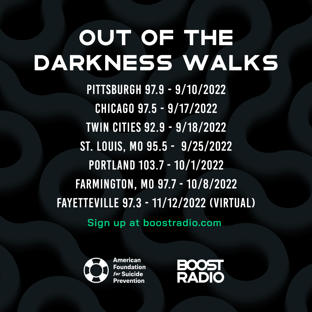 out of the darkness walks