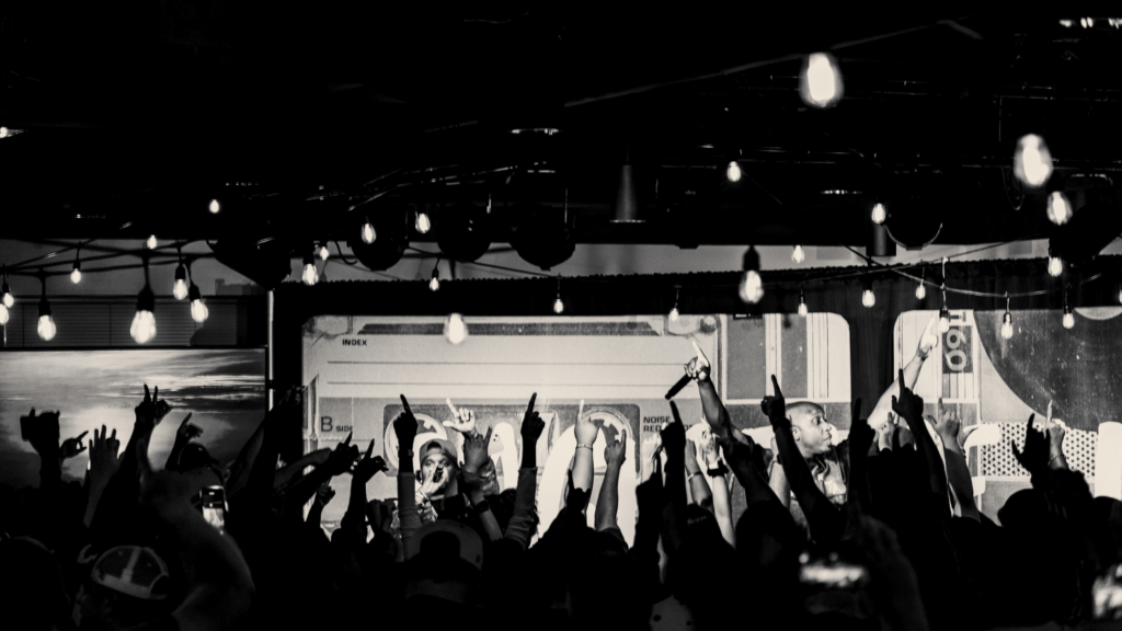 Derek Minor and Cannon performing at the BOOST RADIO Backstage Live